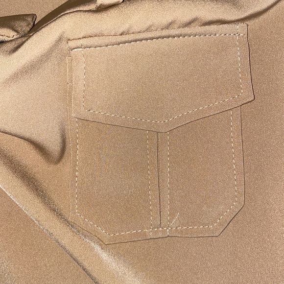 Arnaud de Paris made in France tan wide leg pants - Picture 4 of 5